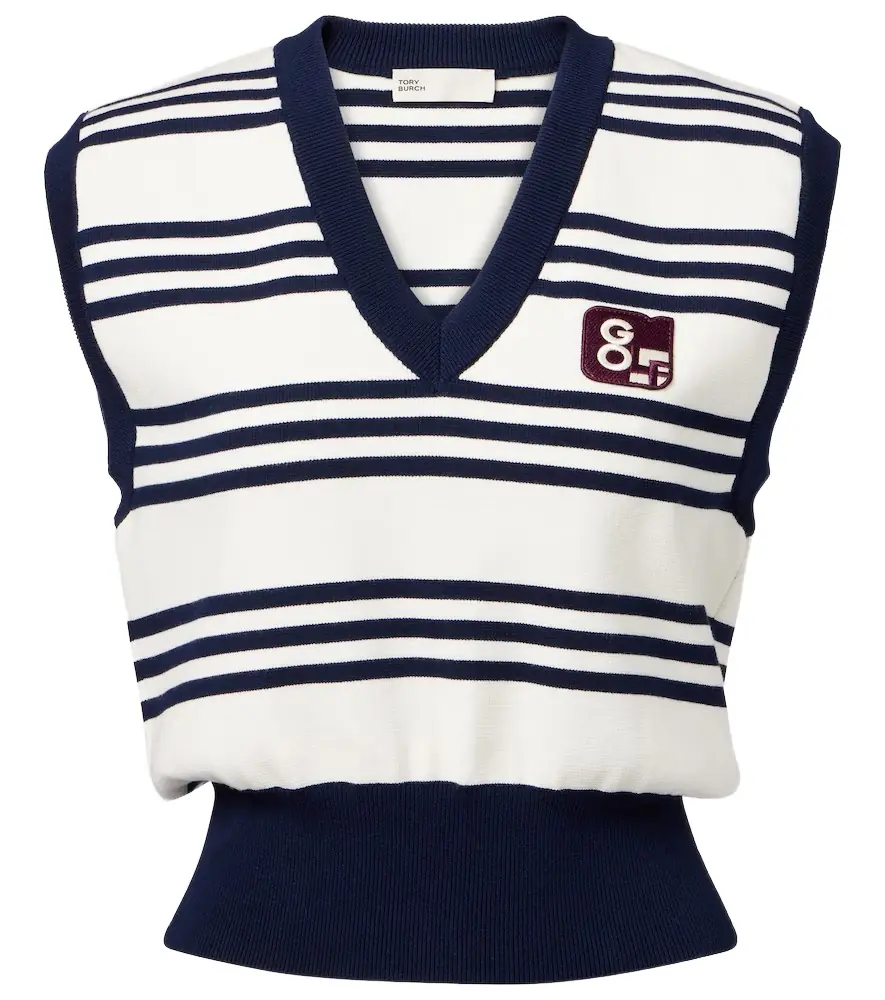 Tory Burch Striped sweater vest