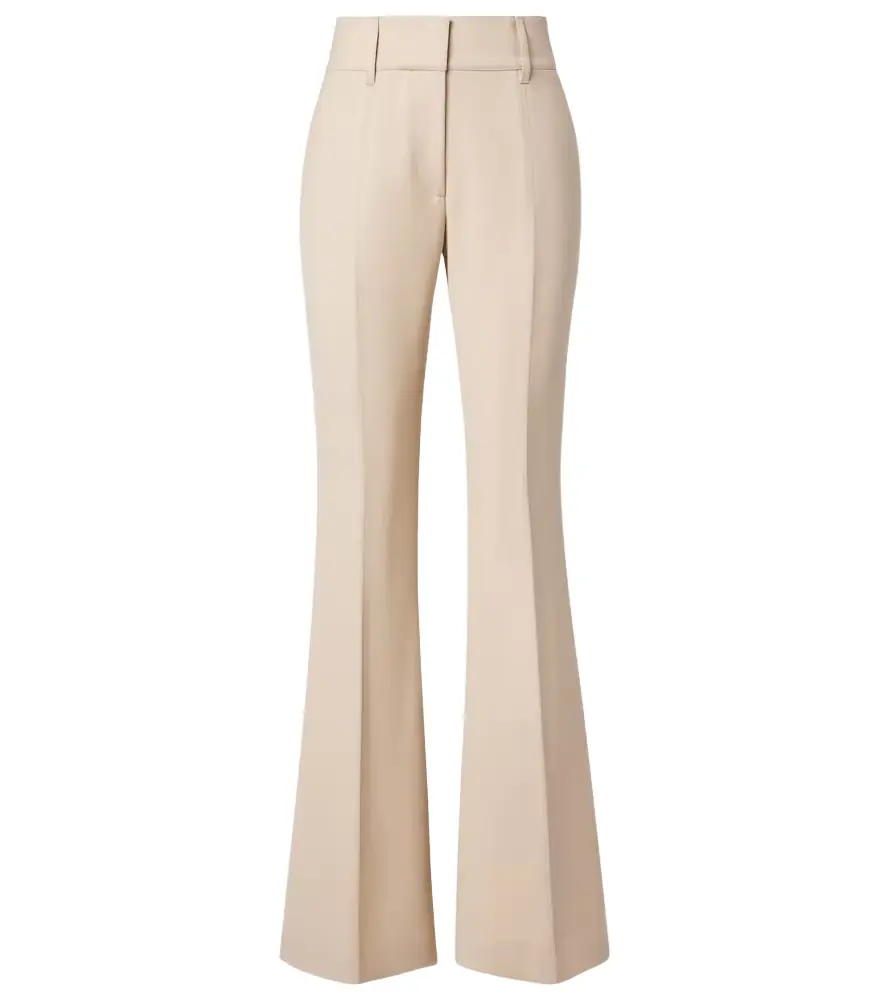 Gabriela Hearst Rhein high-rise wool flared pants