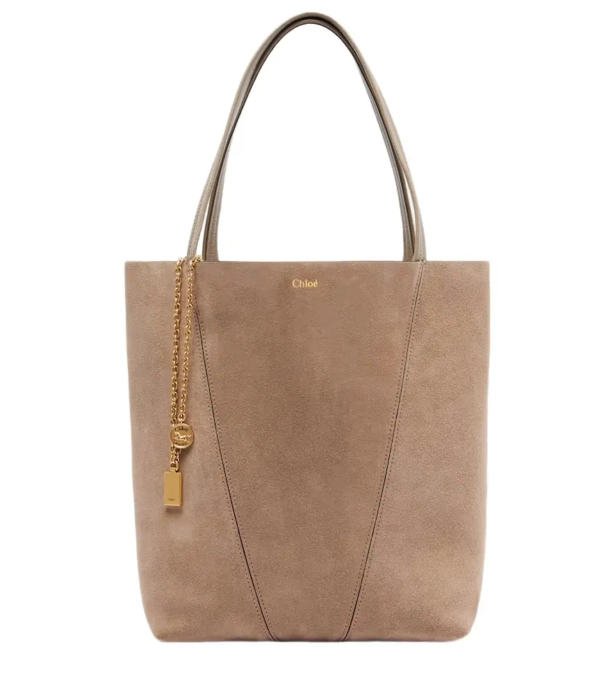 Chloe Chloé Chloé Spin Medium suede tote bag