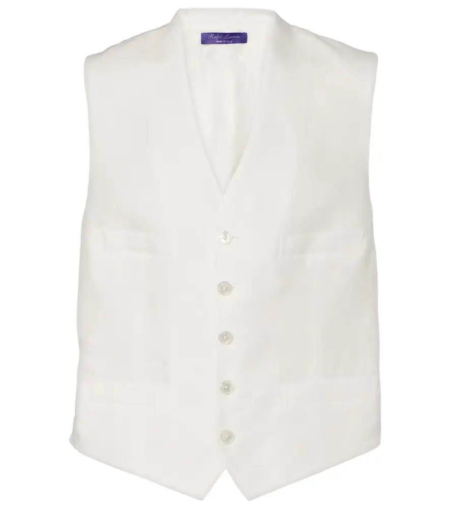 Ralph Lauren Collection Jaiden linen vest