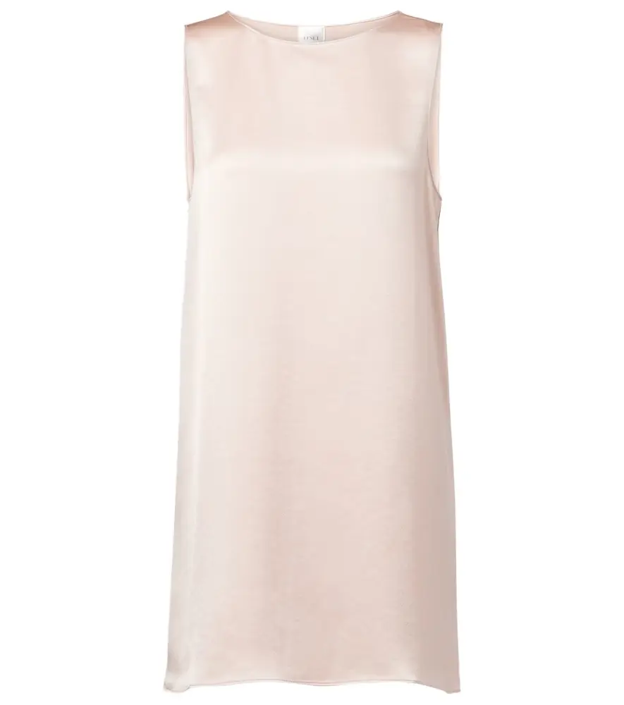 Leset Barb satin minidress