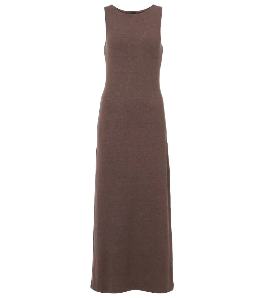 Leset Lauren sleeveless jersey midi dress