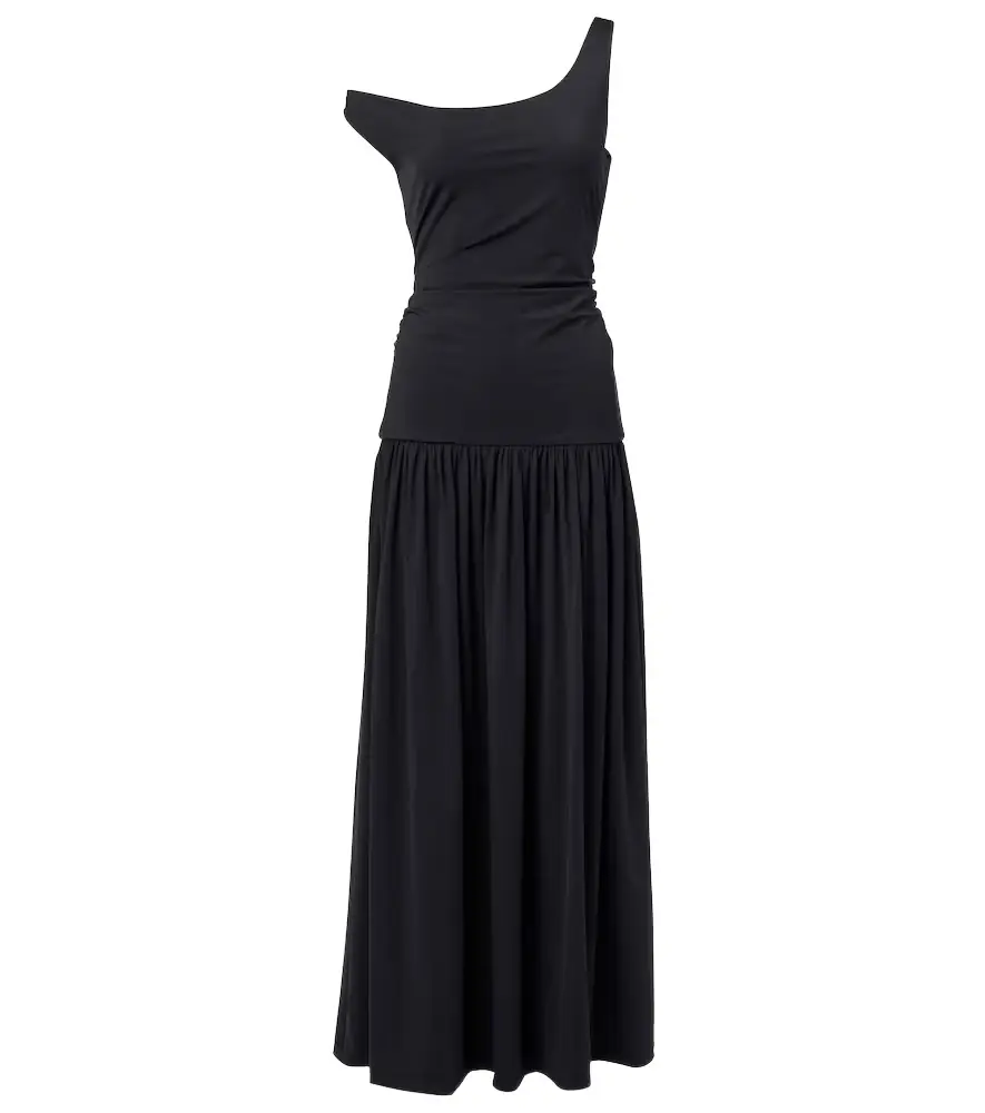Rohe Róhe One-shoulder plissé maxi dress