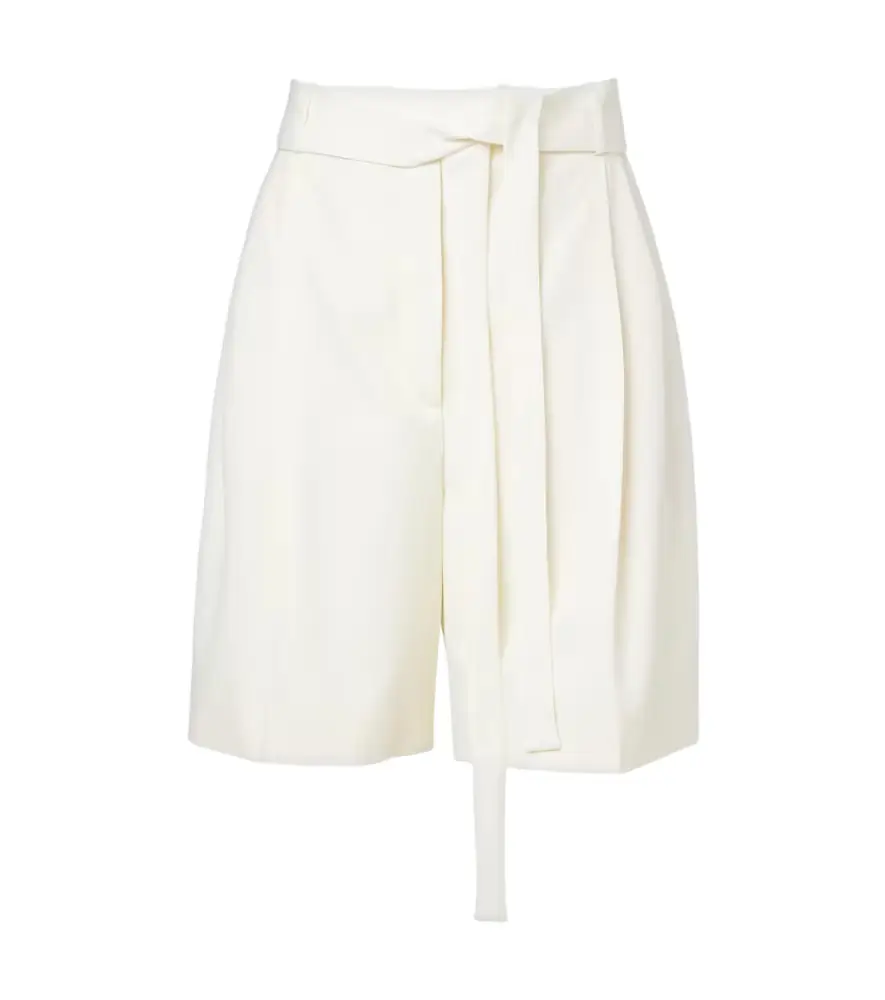 Rohe Róhe Belted virgin wool Bermuda shorts