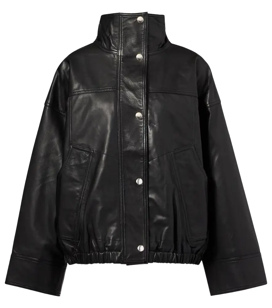 Rohe Róhe Leather bomber jacket