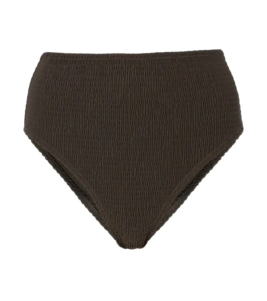 Toteme Shirred jersey bikini bottoms