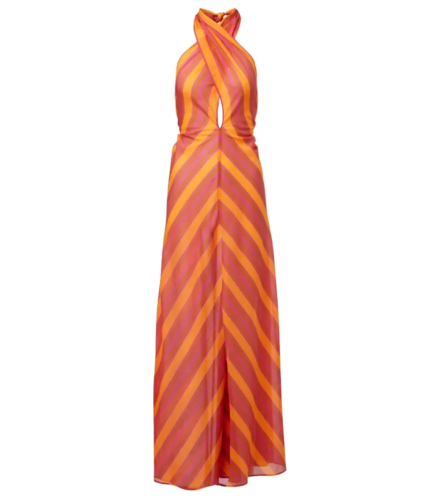 Eres Neree printed cotton voile maxi dress