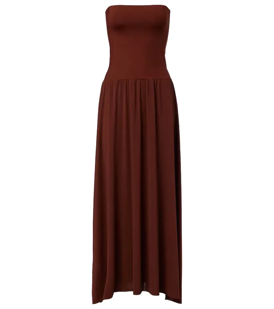 Eres Oda pleated maxi dress