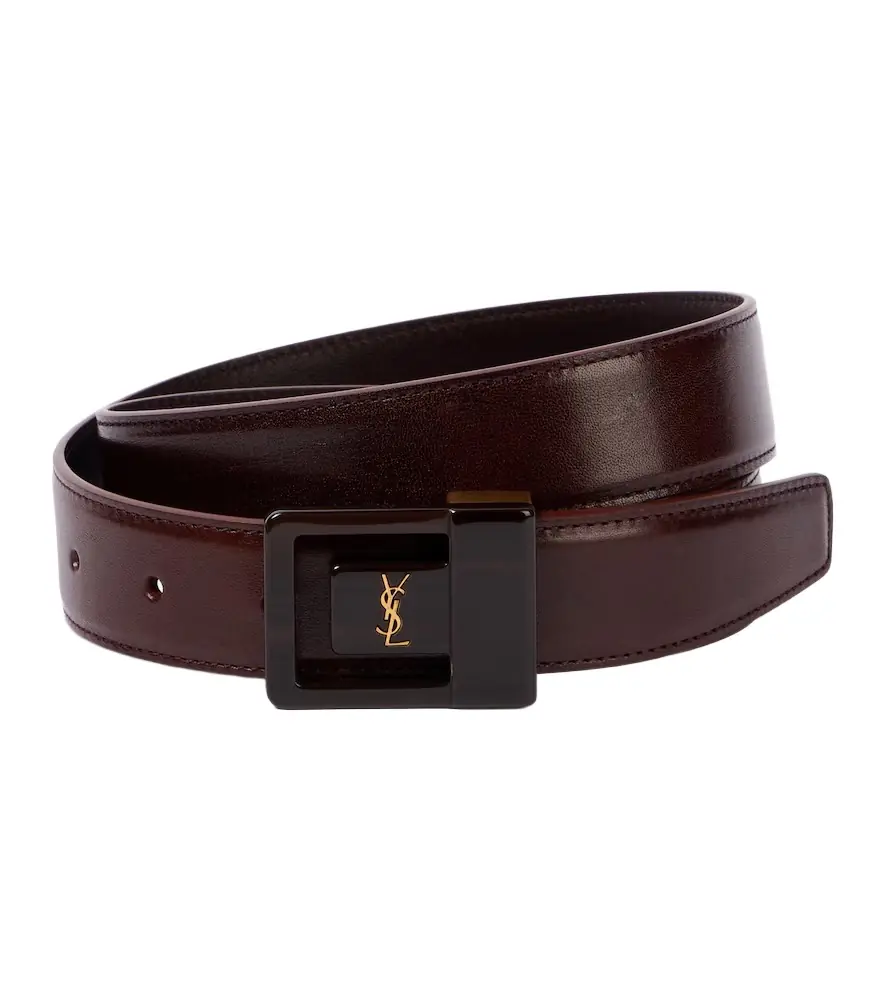 Saint Laurent La 66 leather belt