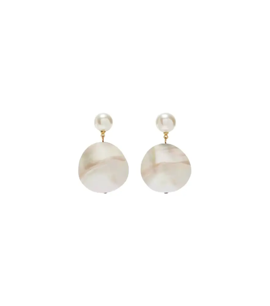 Jennifer Behr Nerine mother-of-pearl drop earrings