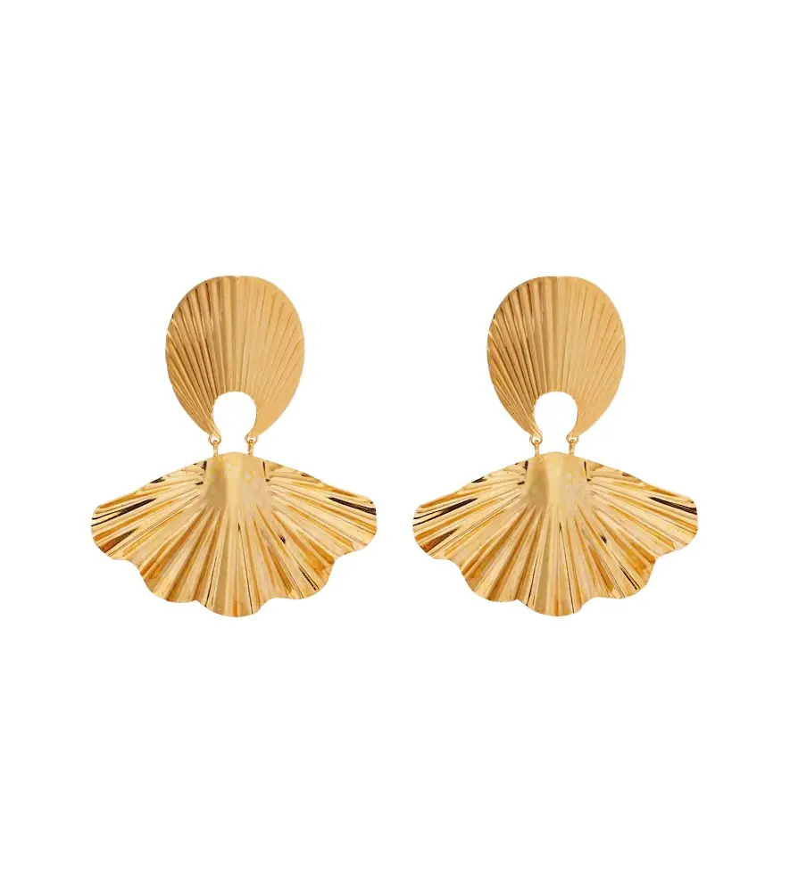 Jennifer Behr Nerissa gold-plated drop earrings