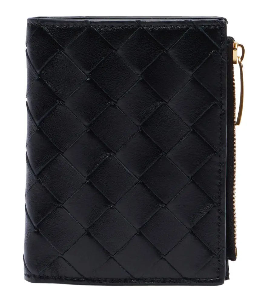 Bottega Veneta Intrecciato leather bifold wallet