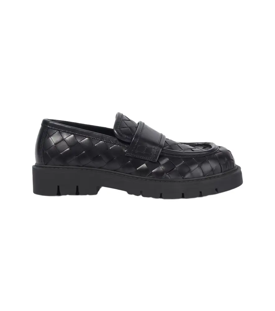 Bottega Veneta Haddock Intrecciato leather loafers