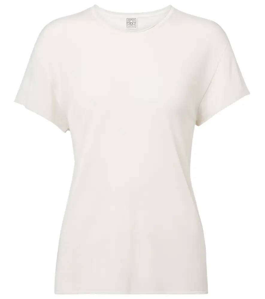 Toteme Knitted silk T-shirt