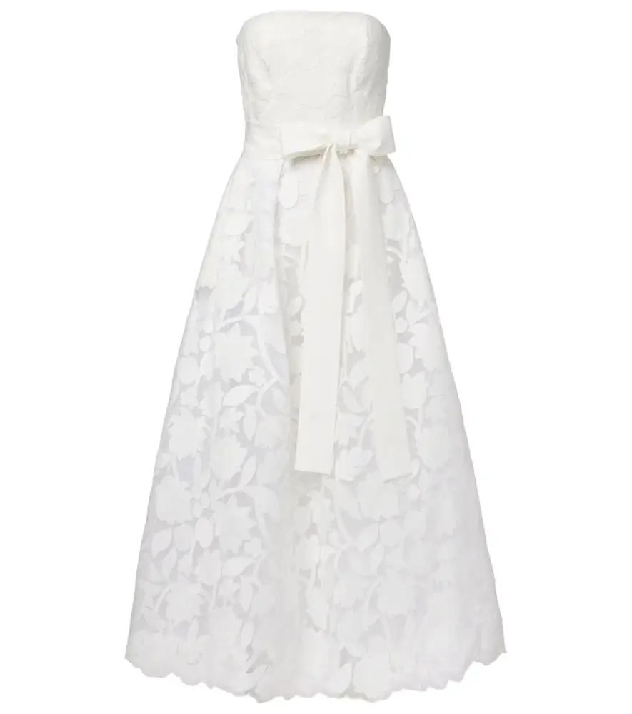 Elie Saab Embroidered tulle gown