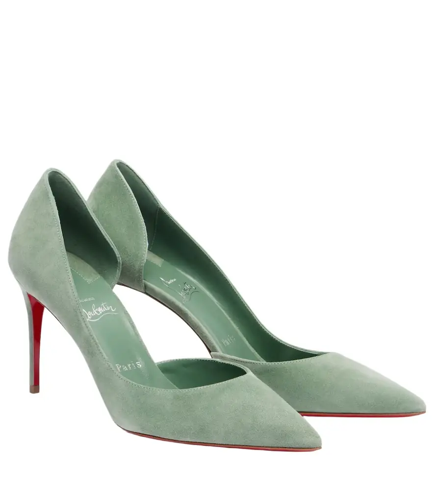 Christian Louboutin Iriza 85 suede pumps