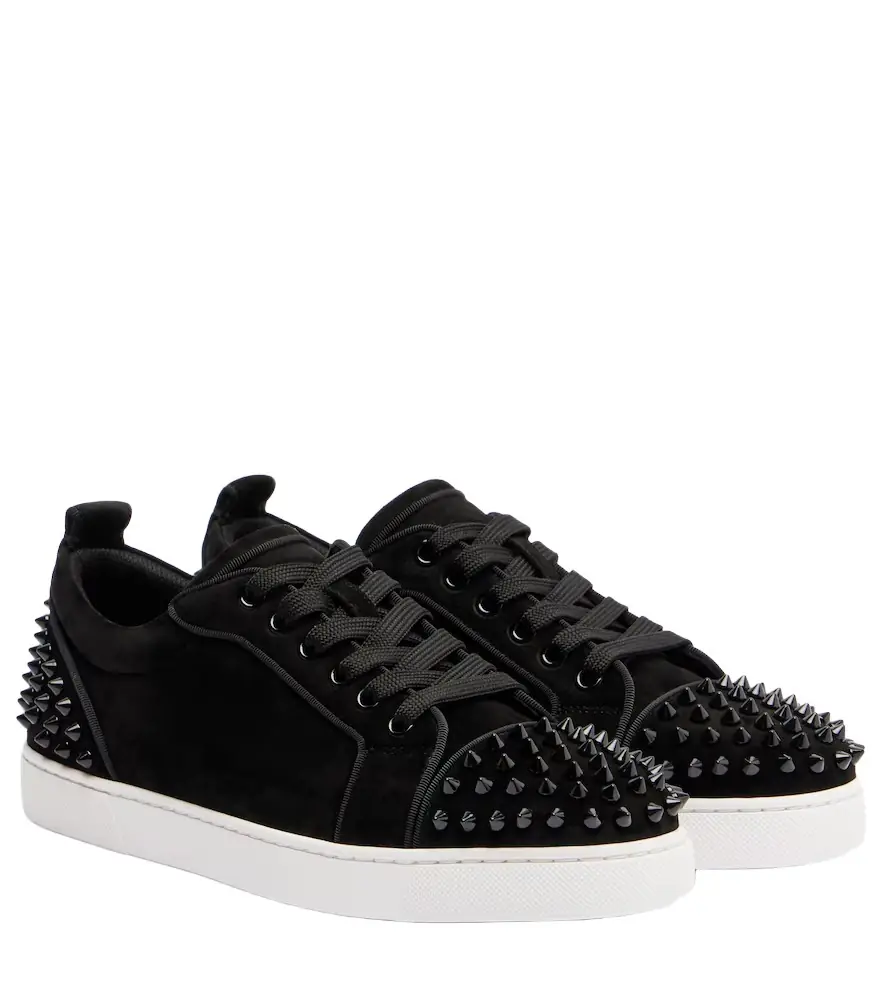 Christian Louboutin Louise Junior Spikes suede sneakers