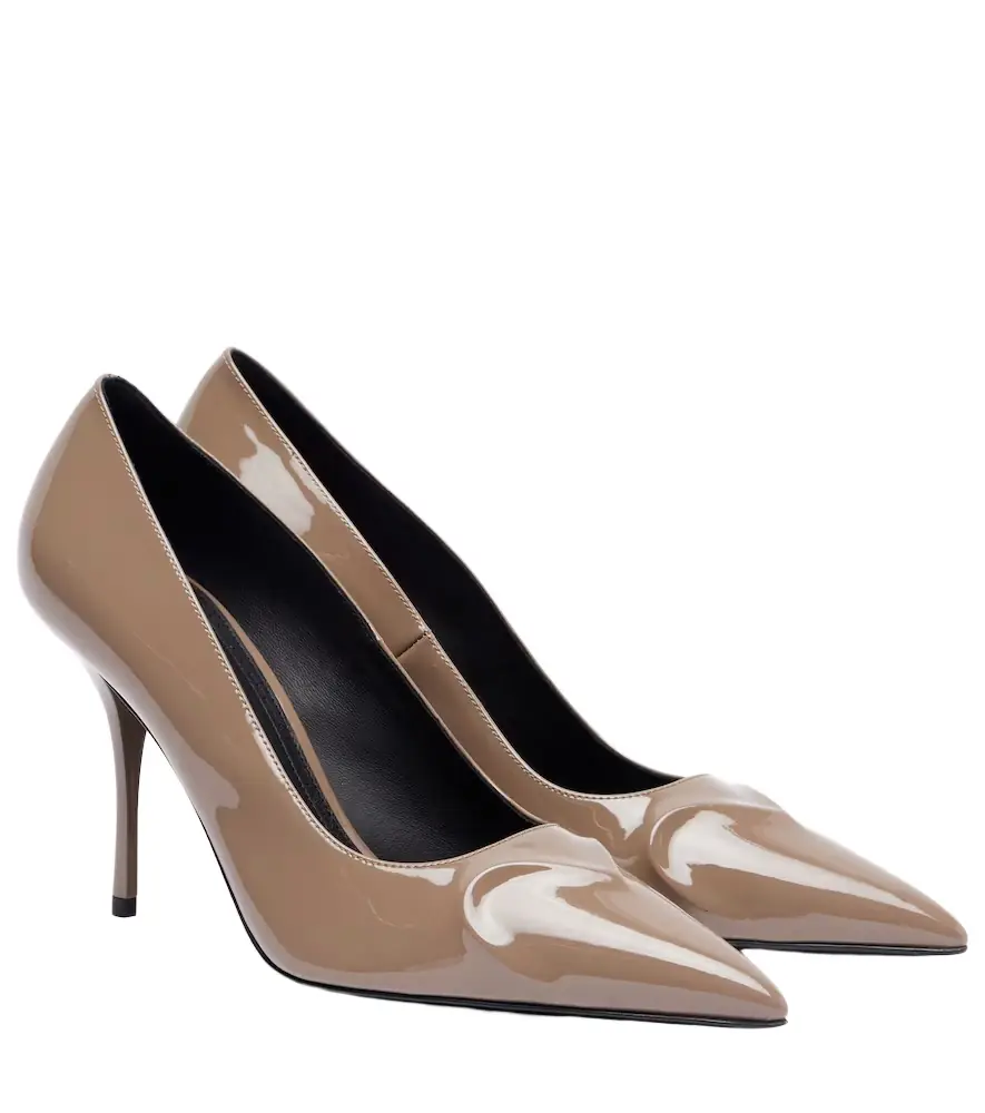 Alaia Alaïa Le Caur 3D 90 patent leather pumps