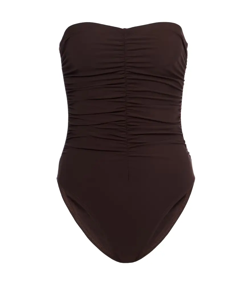Karla Colletto Basics ruched swimsuit