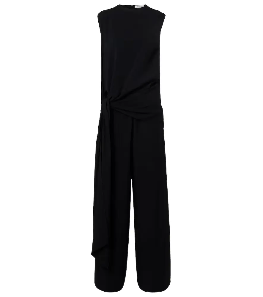 Alaia Alaïa Tie gathered jersey jumpsuit