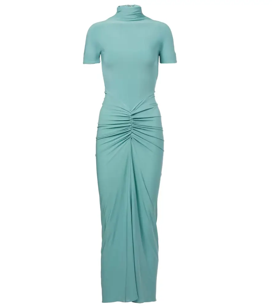Alaia Alaïa Ruched jersey maxi dress