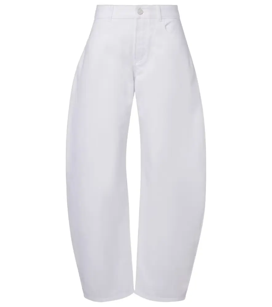 Alaia Alaïa Mid-rise barrel-leg jeans