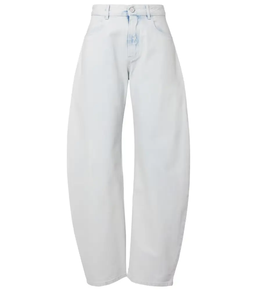 Alaia Alaïa Low-rise barrel-leg jeans
