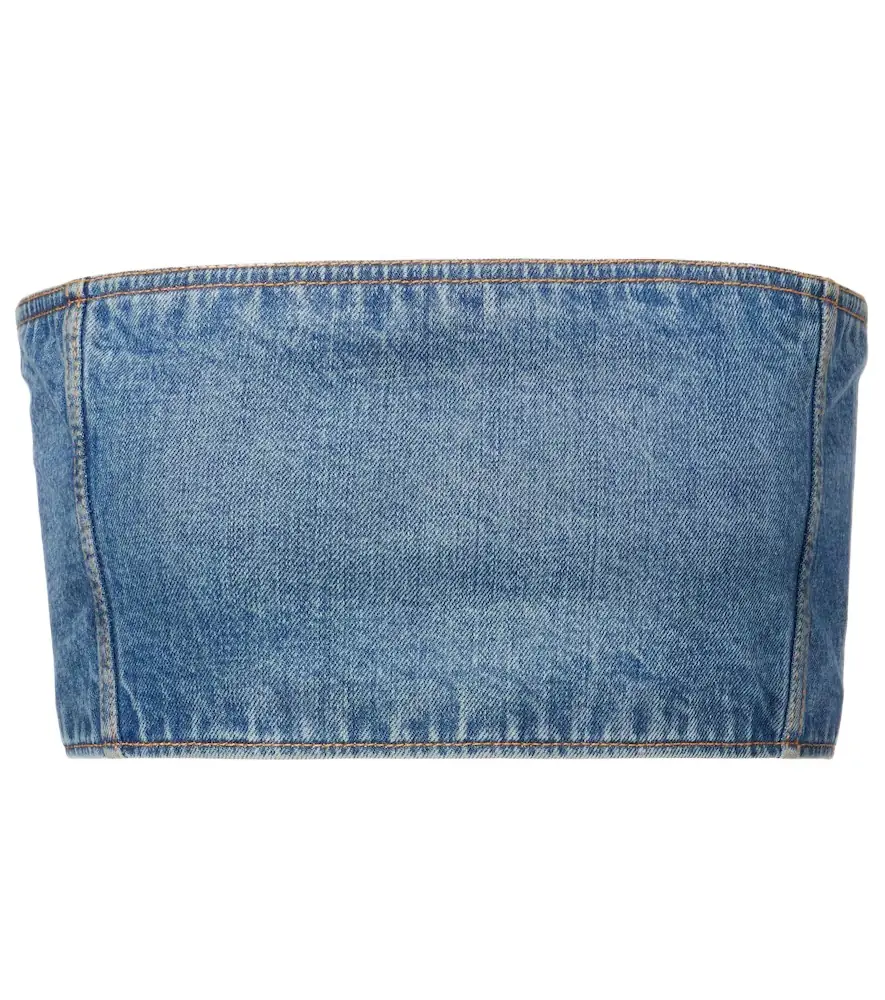 Alaia Alaïa Denim crop top