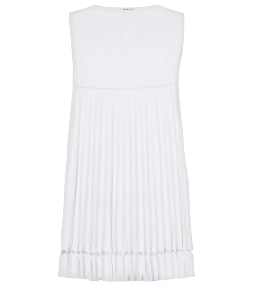 Alaia Alaïa Plissé pointelle minidress