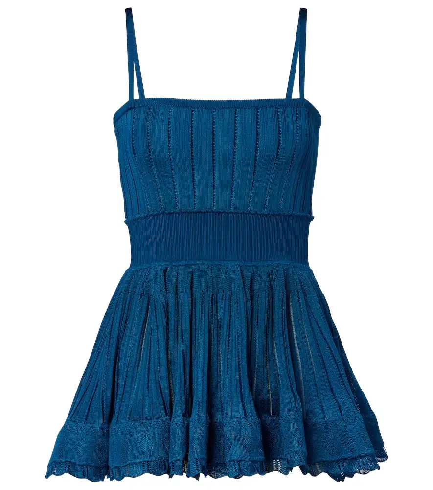 Alaia Alaïa Ribbed-knit top