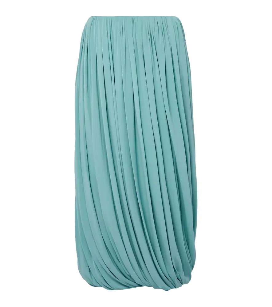 Alaia Alaïa Gathered jersey midi skirt