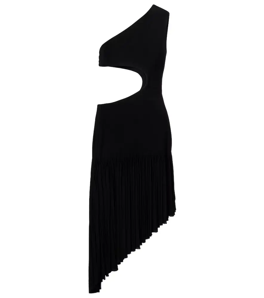 Alaia Alaïa One-shoulder cutout midi dress