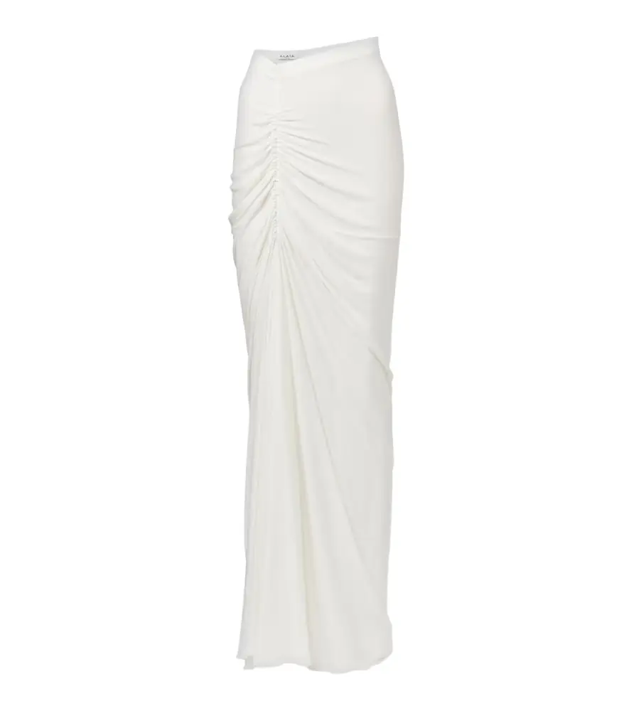 Alaia Alaïa Draped jersey maxi skirt