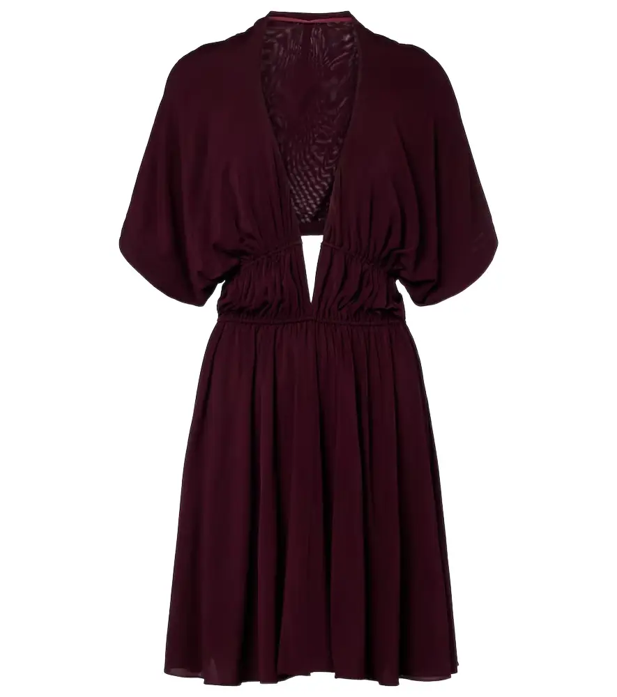 Alaia Alaïa Gathered open-back minidress