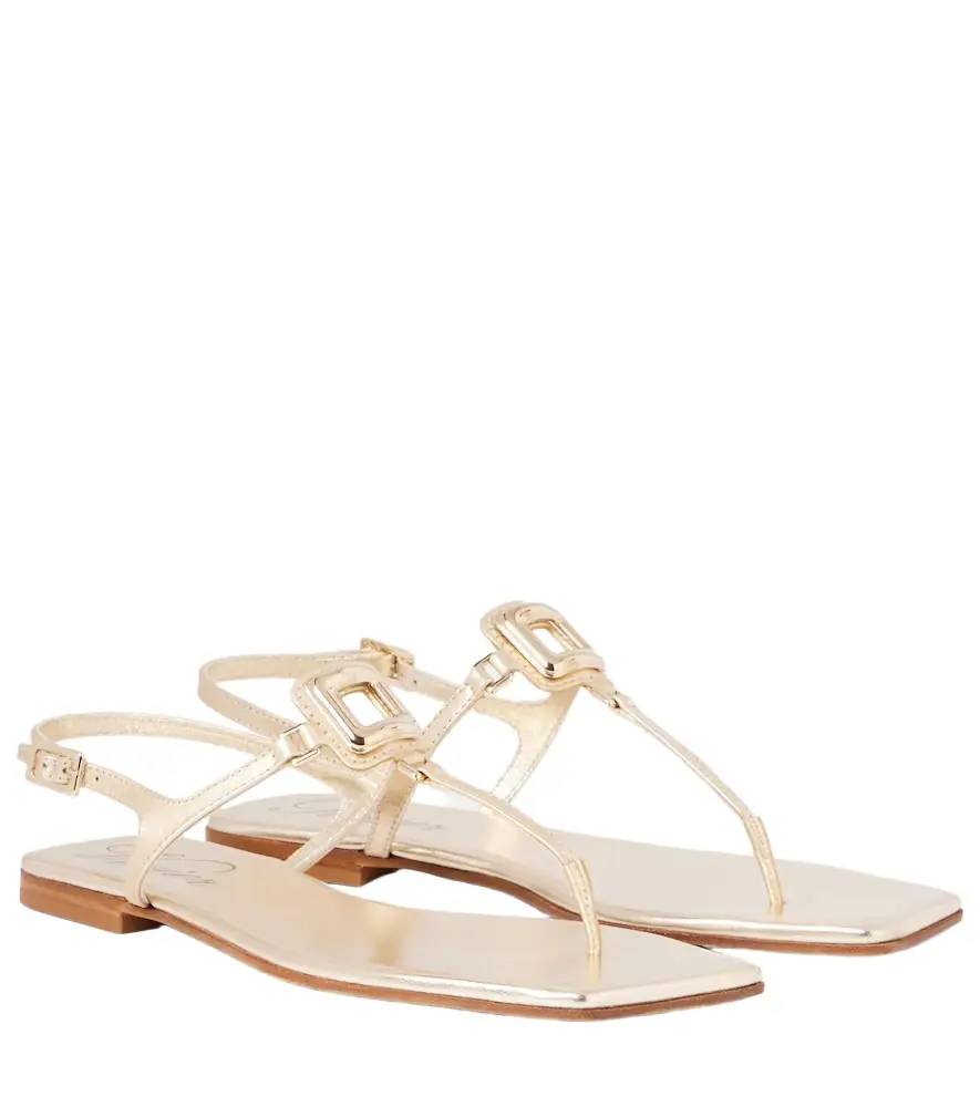 Roger Vivier Viv' By The Sea leather thong sandals - Women's Shoes