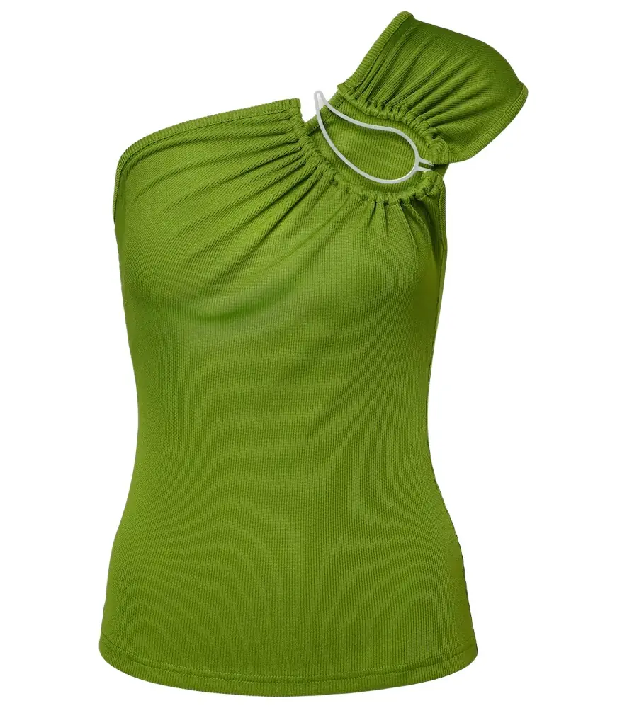 Christopher Esber Paisley asymmetric gathered top