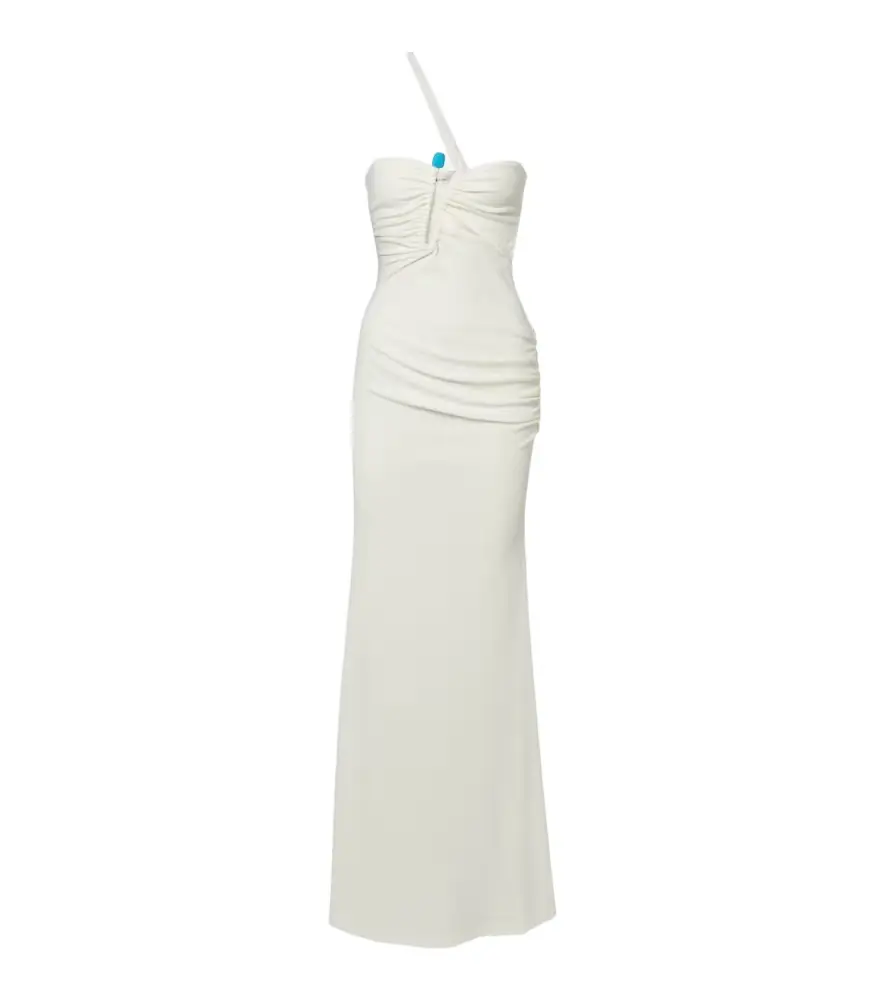 Christopher Esber Crystal Pin Cutaway embellished maxi dress