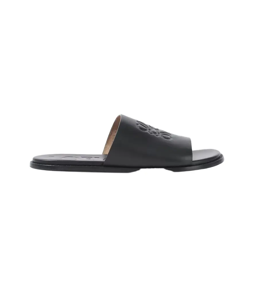 Loewe Paula's Ibiza Flex Anagram leather slides