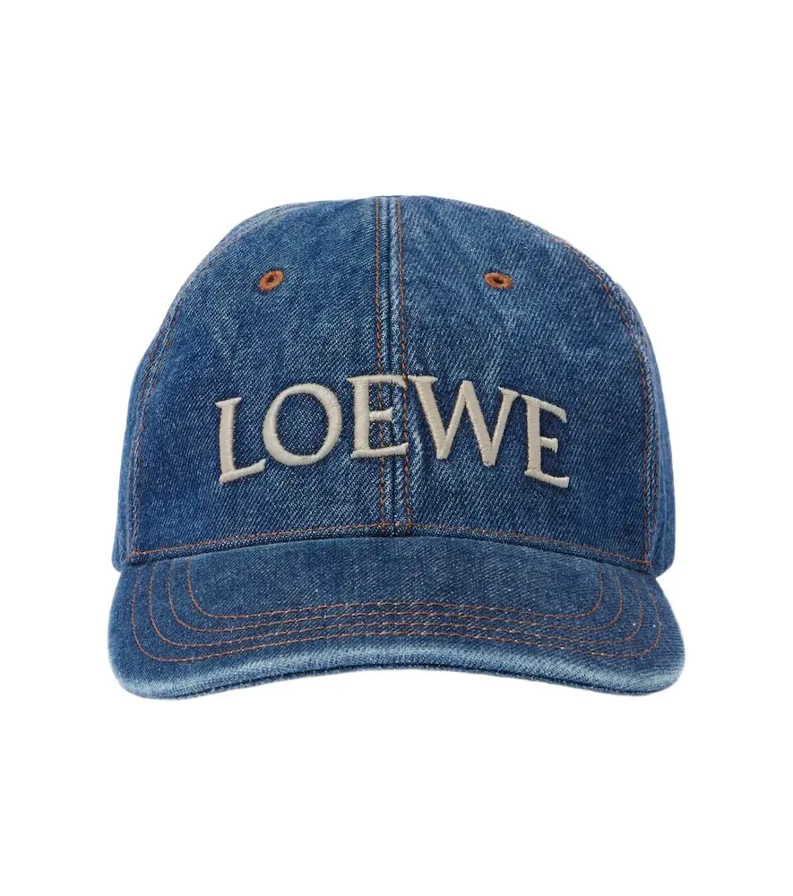 Loewe Logo denim baseball cap