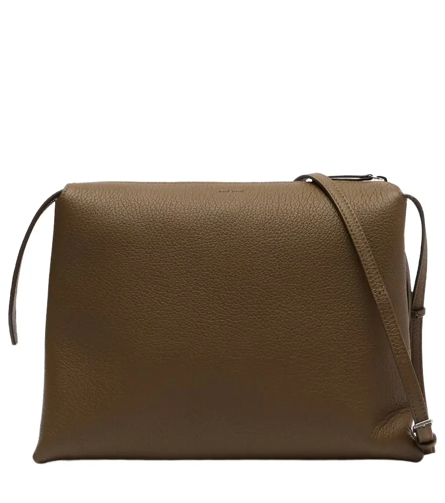 The Row Nu Twin Small leather shoulder bag