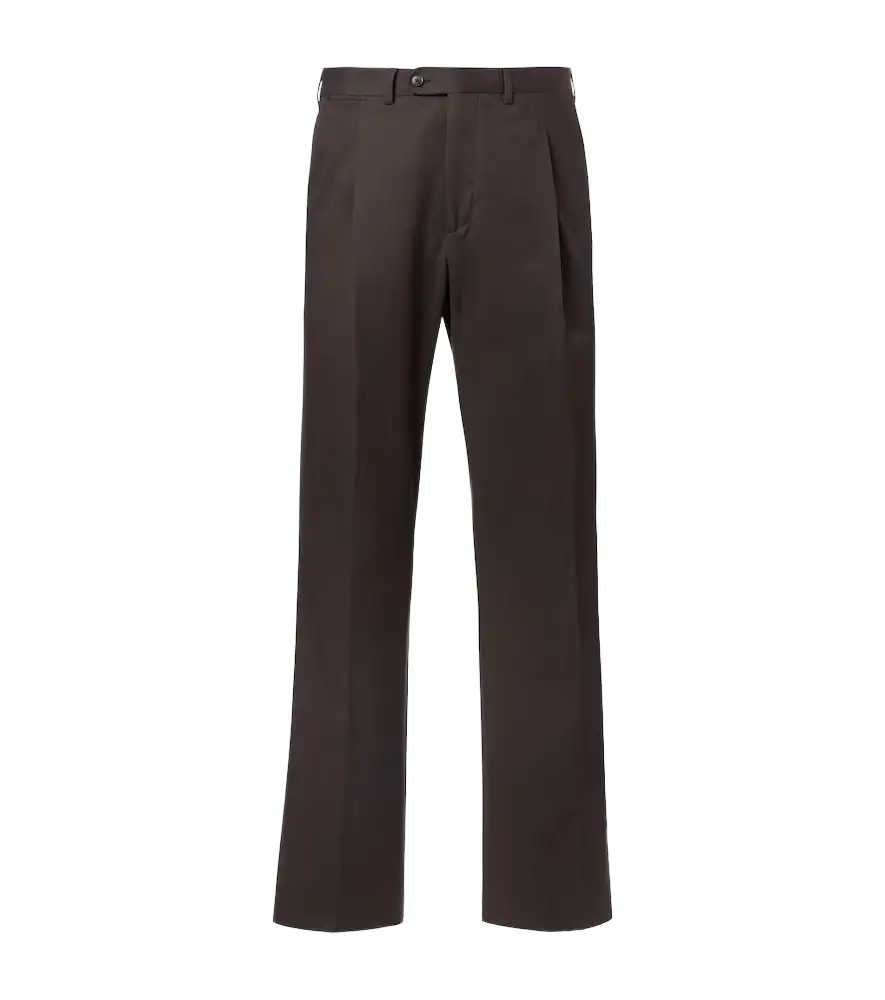 Saman Amel Amo cotton and cashmere straight pants