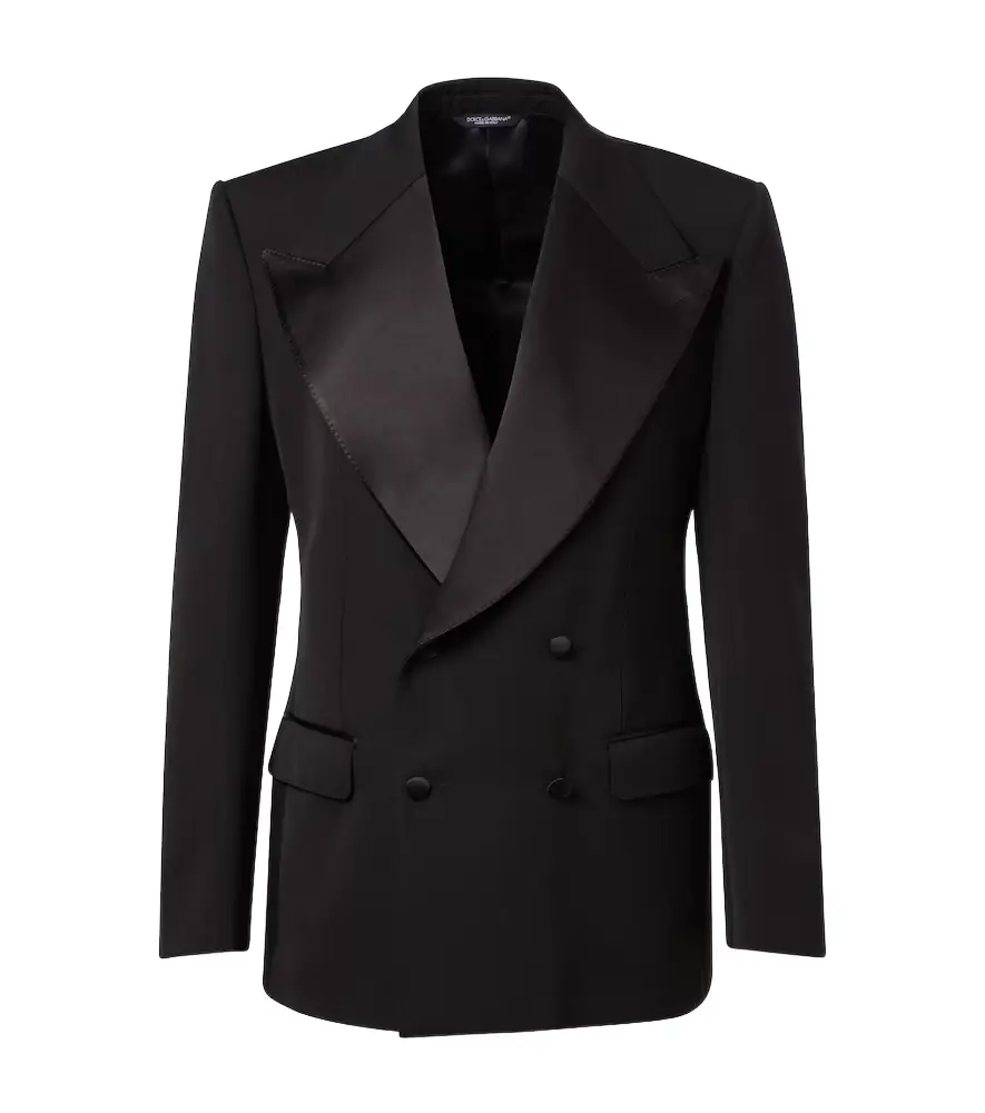 Dolce & Gabbana Wool and silk-blend tuxedo jacket