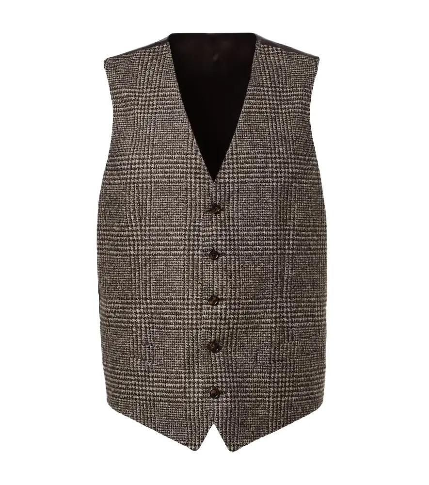 Dolce & Gabbana Checked single-breasted vest