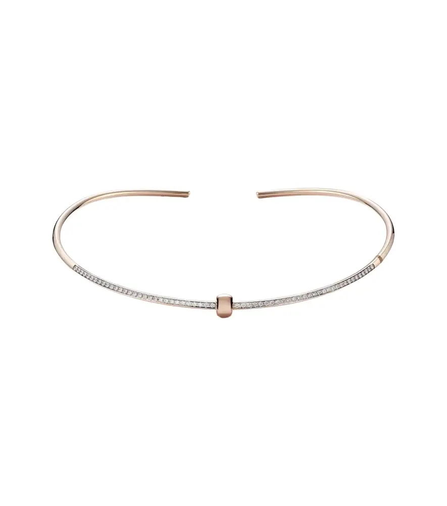 Pomellato Together 18kt rose gold choker with diamonds