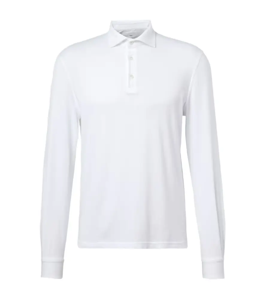 Fedeli Zero cotton jersey polo shirt