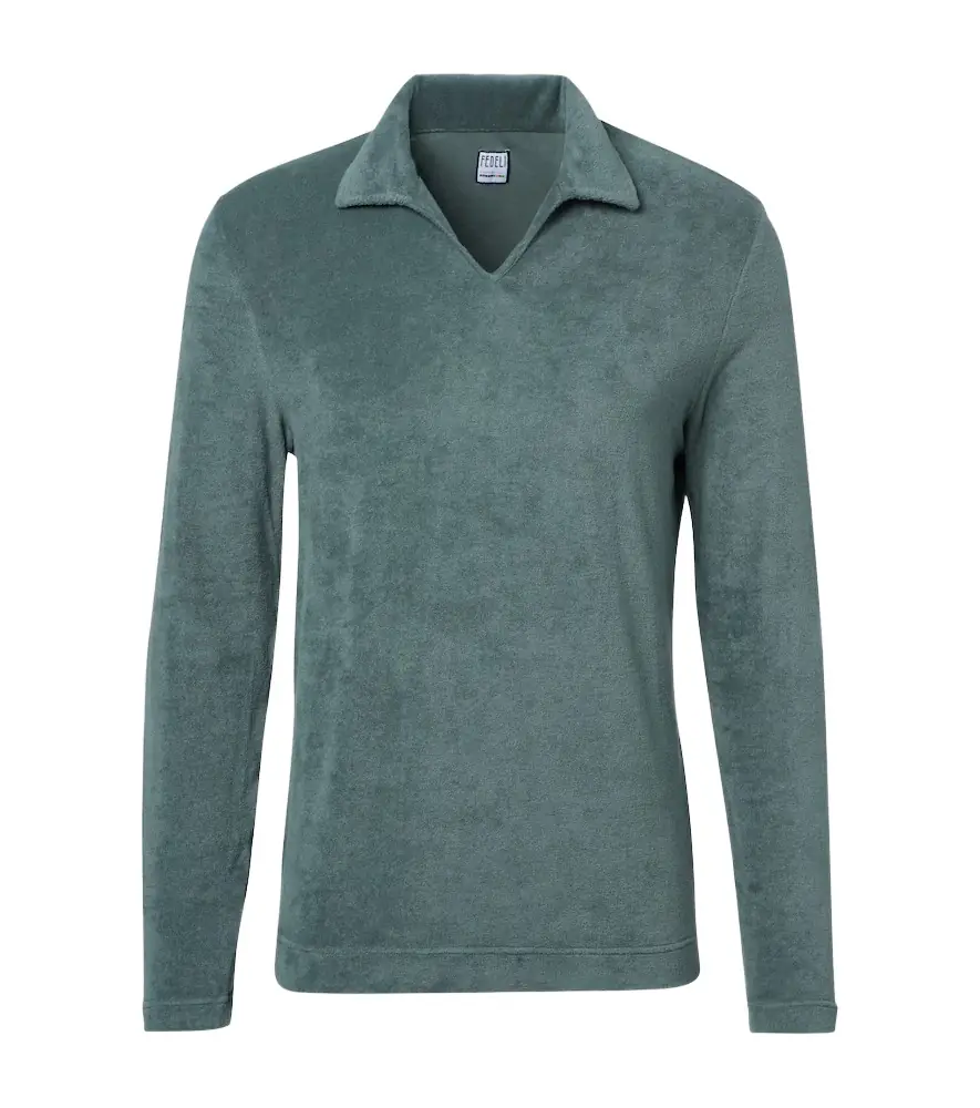 Fedeli Peter cotton terry polo shirt