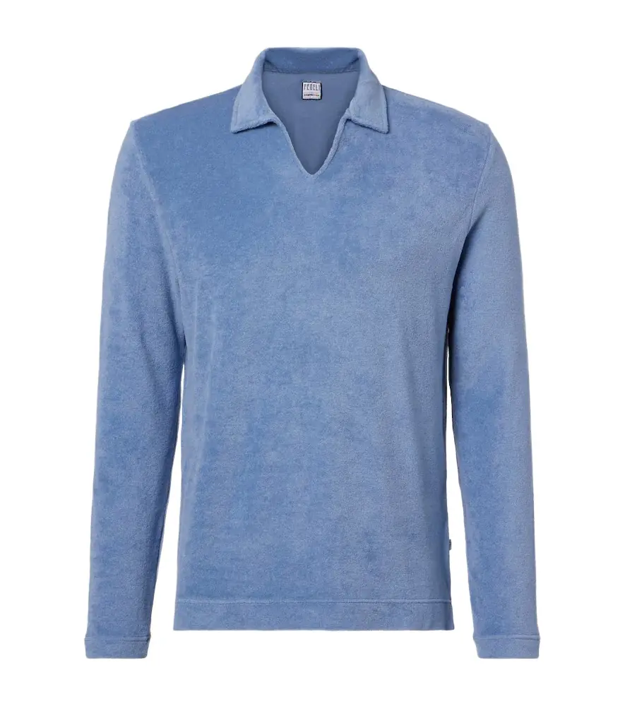 Fedeli Peter cotton terry polo shirt