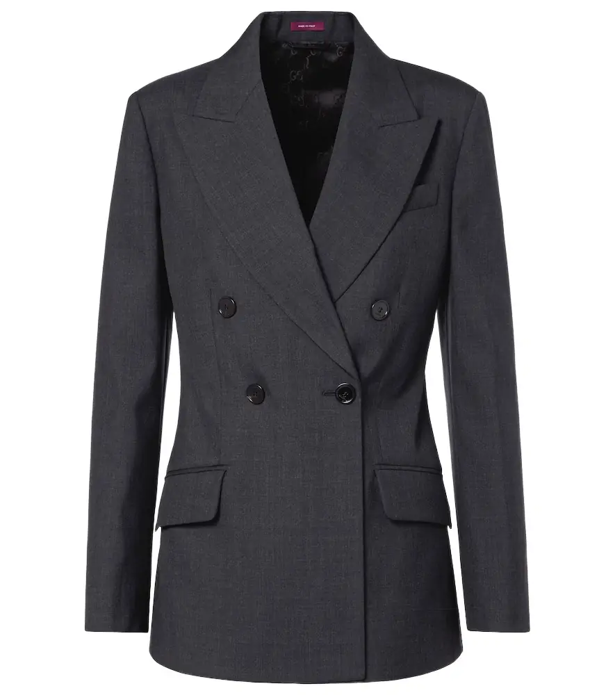 Gucci Double-breasted wool blazer
