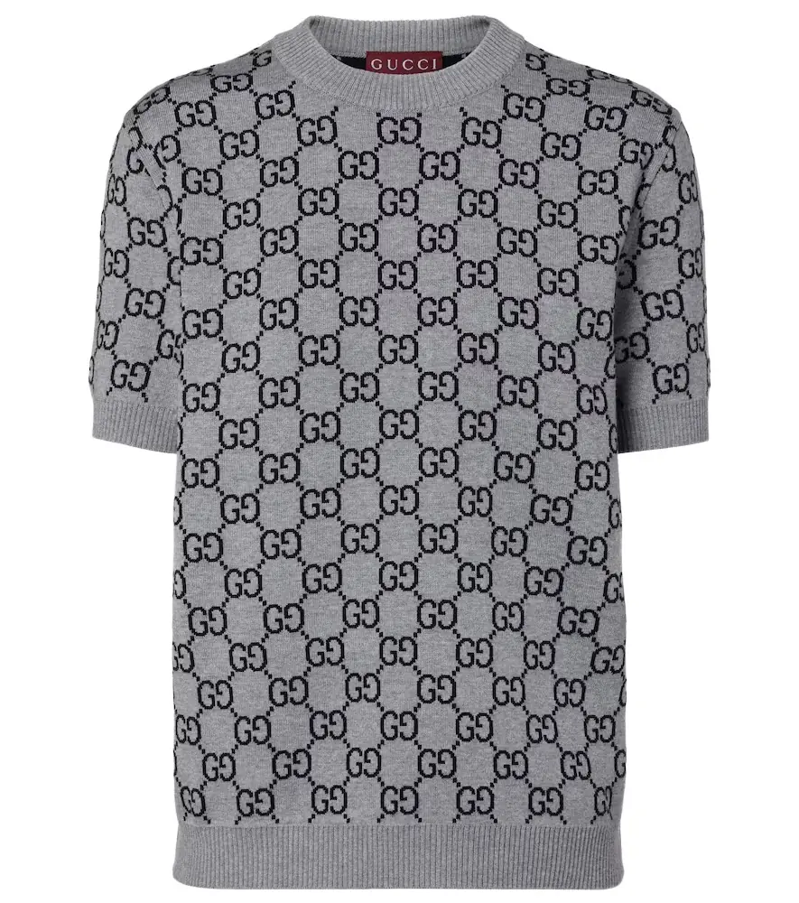 Gucci GG reversible wool-blend top