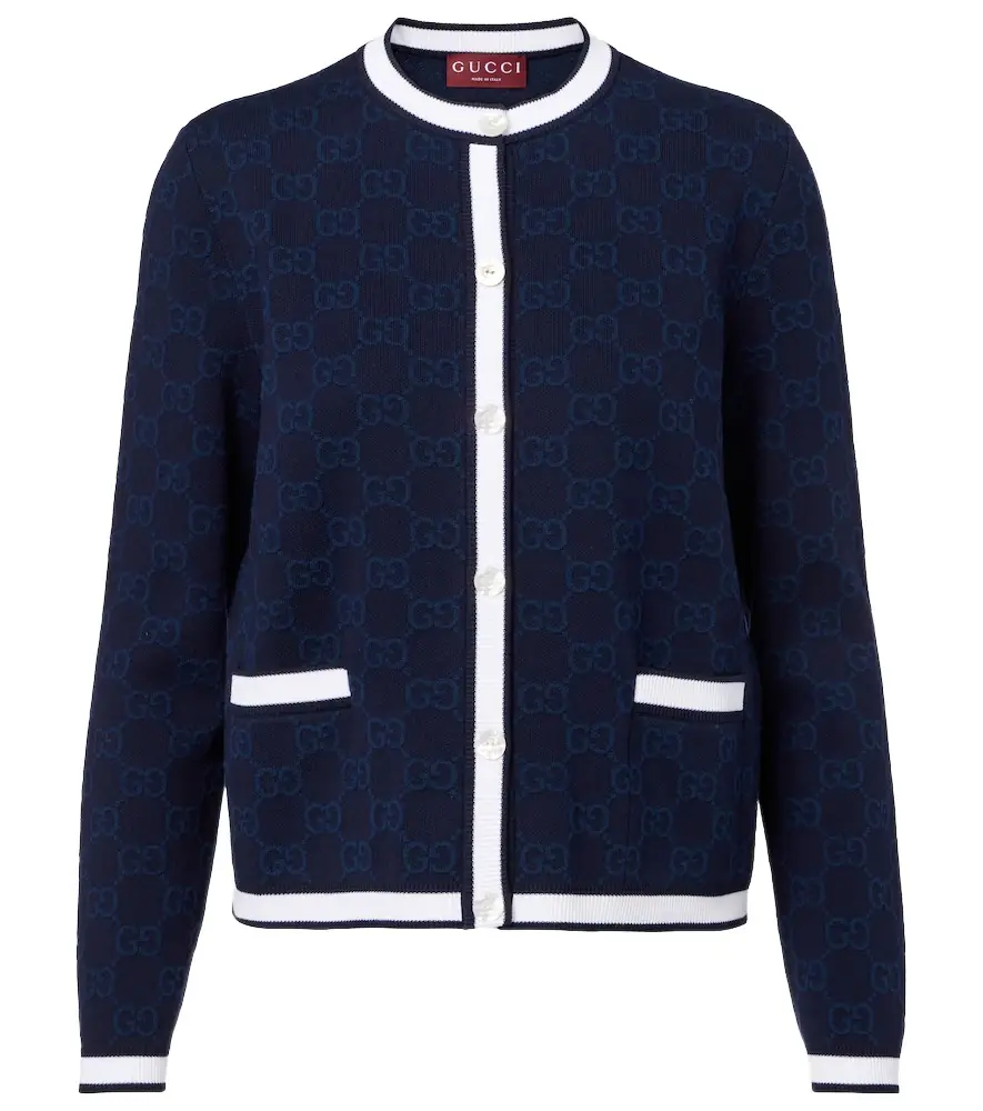 Gucci GG cotton intarsia cardigan